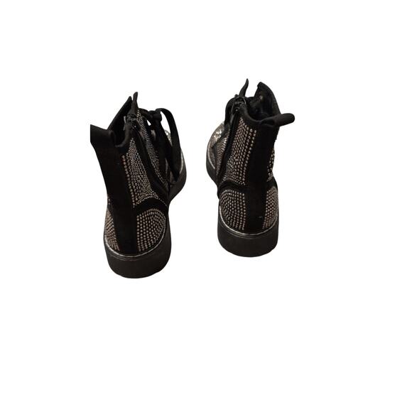 Madden Girl Kurrt Combat Boots Black Lace-Up Ankle Boots Size 6 - Picture 4 of 5